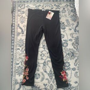 NWT Johnny Was Malui Black Legging Wmns M